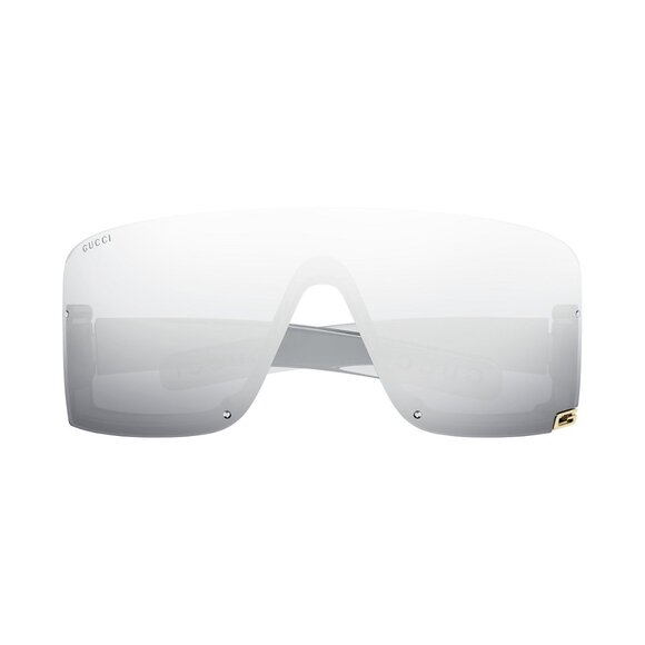 NEW GUCCI SILVER  MASK SUNGLASSES GG1637S 002 , UNISEX SHIELD GUCCI SUNGLASSES main image 2